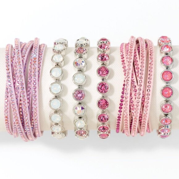 GLAZED WHITE (OPAL) Ice Bracelet by Touchstone Crystal by Swarovski ✨ New in box - Picture 3 of 3